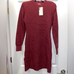 Maroon Sweater Dress